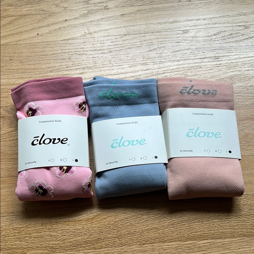 3 Pairs Compression Socks Size Large